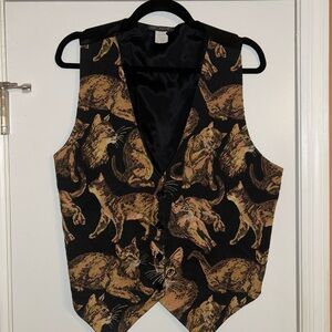 Vintage On Tour Cat Vest Size L
